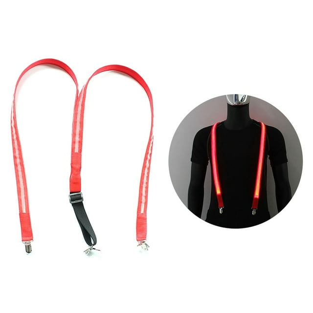 Utility Suspender Light up LED Y Shape Suspender Trouser Suspender Party Supply