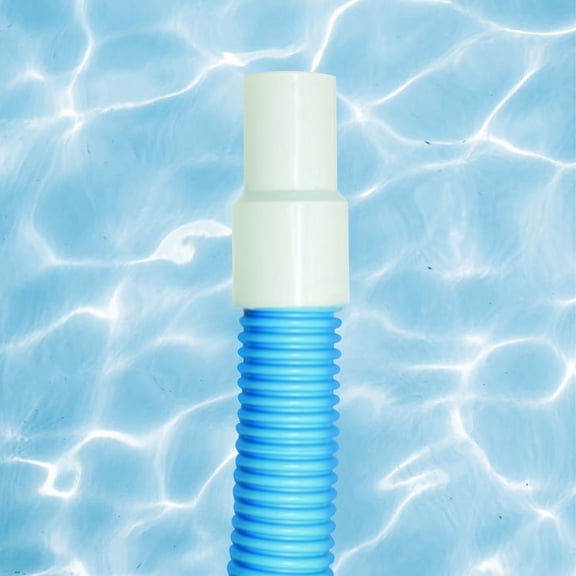 Swimline HydroTools Premium Vacuum Swimming Pool Hose with Swivel Cuff 40' x 1.5" - Blue/White