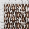 thumbnail image 2 of oneOone Cotton Flex Brown Fabric Ikat Dress Material Fabric Print Fabric By The Yard 40 Inch Wide, 2 of 4