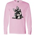 thumbnail image 3 of Inktastic Curious Schnauzer Long Sleeve T-Shirt, 3 of 5