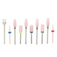 thumbnail image 3 of 10 brocas de cerámica portátiles para quitar cutículas con caja de almacenamiento de 20 agujeros para principiantes en manicura., 3 of 14