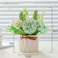 thumbnail image 2 of Hortensias artificiales, plantas verdes falsas, plantas en macetas, pequeños adornos, decoración de la sala de estar del hogar, comedor, bonsái., 2 of 5