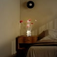 thumbnail image 6 of Ore International 4 Red Roses 6 Petal Floral 2 Red/Silver Flower Bud Vase Table Lamp, 6 of 11