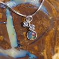thumbnail image 2 of SUNSET MAGESTY STERLING SILVER AUSTRALIAN BLACK OPAL NECKLACE, 2 of 4