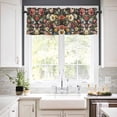 thumbnail image 2 of Vintage Flower Valances for Windows Farmhouse Kitchen Curtains Valances Rod Pocket Valance Curtains for Kitchen Windows Colorful Garden Floral Botanicals Blossom Window Valances for Bathroom 42"x18", 2 of 6