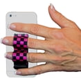 thumbnail image 1 of 2-Loop Phone Grip - Small, Black &amp; Pink Checkers, 1 of 1
