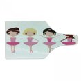 thumbnail image 1 of Ballet Cutting Board, Little Happy Girl Ballerinas National Diversity Cartoon Childish Kids Design, Decorative Tempered Glass Cutting and Serving Board, in 3 Sizes, by Ambesonne, 1 of 2