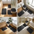 thumbnail image 4 of Sun and Crystal Ball Gothic Pattern Bathroom Rug Set 4 Piece,Includes Contour,Lid Cover,Bath Mat,Non-Slip Extra Soft Absorbent Washable, 4 of 5