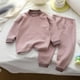 thumbnail image 5 of Conjuntos de blusas y camisas de cuello redondo y manga larga para niños, conjunto de pijama informal cálido de manga larga y pantalones largos para el hogar, conjunto de dos piezas para niños, conjun, 5 of 5
