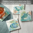 thumbnail image 3 of Thirstystone Sea Life Serenade 4-Pack Tumbled Tile Coasters 4" Square, 3 of 7