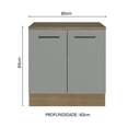 thumbnail image 3 of Gabinete Bajo Multiuso Madesa Agata 80cm 2 Puertas MG, 3 of 10