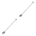 thumbnail image 3 of Wosthever Cuchara de barra de acero inoxidable con mango largo patrón agitador mezcla cucharas agitadoras Barware bebida hogar tipo 6 Tipo 6 2piezas, 3 of 6