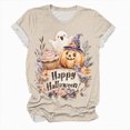 thumbnail image 4 of Godom Halloween Teacher Shirts for Women Ghost Reading Books Shirt Funny Tee Halloween Party Short Sleeve Tops, 4 of 4