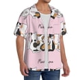 thumbnail image 2 of Kdxio Men'S Hawaiian Shirt For Men Short Sleeve Shirt Cute Cats Summer Casual Holiday Beach Button Down T-Shirts, 2 of 5