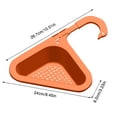 thumbnail image 3 of Felwors Panier de Vidange Rétractable en Forme de Cygne Panier de Filtration Multifonctionnel pour Évier Triangulaire, 3 of 4
