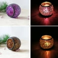 thumbnail image 4 of WBQ Mosaic Glass Candlestick Candle Holders Cup Tealight Candle Holder Candlestick Centerpieces for Valentines Day Wedding Decoration, 4 of 6