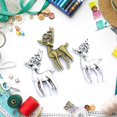 thumbnail image 2 of 20 colgantes de ciervo y alce de metal antiguo, accesorios navideños para joyería DIY., 2 of 5