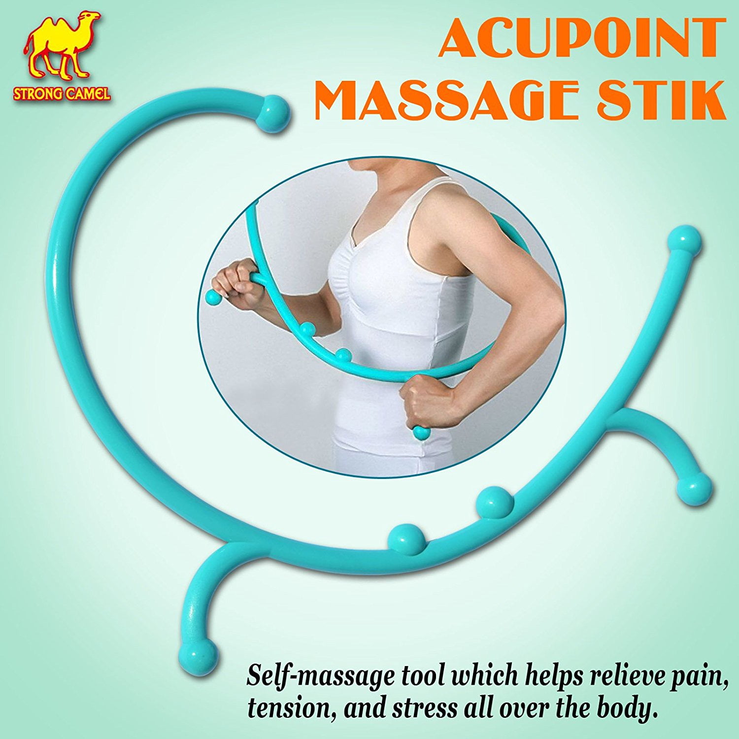 Strong Camel Hook Massager Neck Back Self Health Fitness Muscle