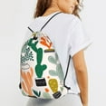 thumbnail image 6 of XMXT Unisex Drawstring Backpack for Women Men, Multiple Cactus Plants Waterproof Gym Bag String Bags for Shopping Sport Travel, m, 6 of 8