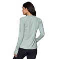 thumbnail image 3 of Avalanche Women's Ultra Soft Microstripe Long Sleeve Hiking Running Top, 3 of 5
