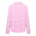 thumbnail image 5 of frariair ​Linen Blend Shirt Featuring Relaxed Fit And French Collar Perfect For Office To Dinner Transition​ Pink, 5 of 5