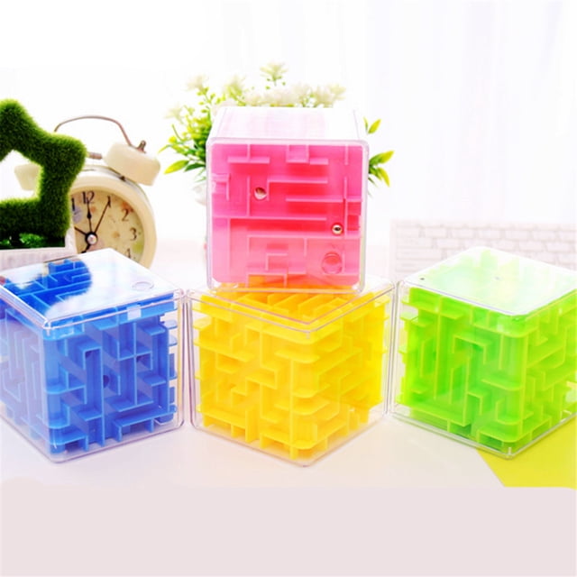 Laberinto De Juguete Juguete Inteligente Cubo De Juguete 3d Juguetes De Rompecabezas 3D Laberinto Cubo Laberinto Juguetes De Cuentas Rodantes Niños Juego De Rompecabezas ANGGREK 3d Puzzle Toys