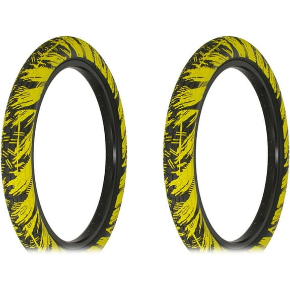 Two bikeTire 20 x 2.35 Fire Ball Yellow R-4602