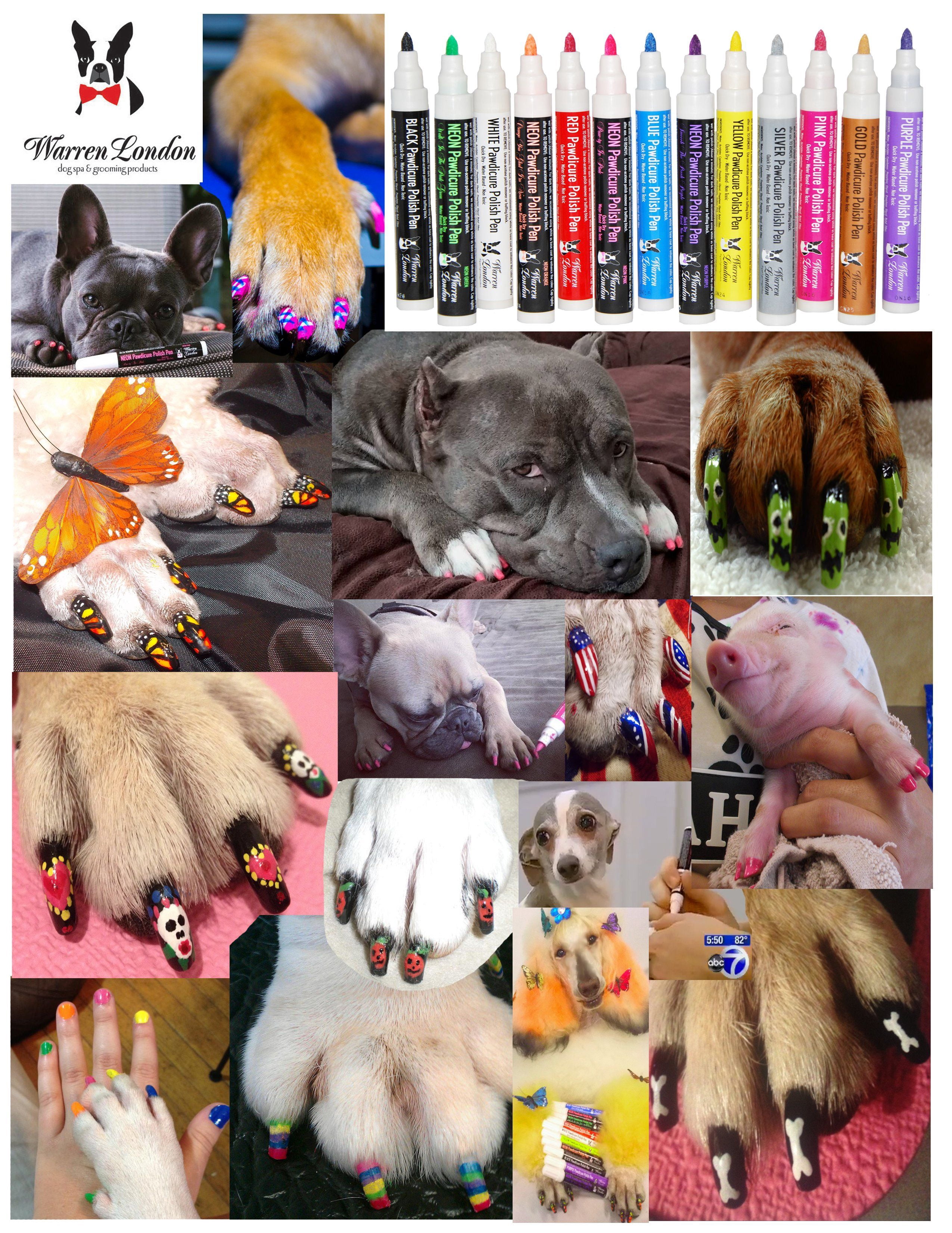 Warren London Pawdicure Dog Nail Polish Pens | Made in USA | Quick Dry, Low Odor, Non-Toxic | Dries in Under 45 Seconds | 13 Colors