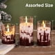 thumbnail image 2 of Set de 3 velas sin llama Lamp Eywamage Red Buffalo Plaid, 2 of 7