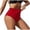 Red, variant on GDREDA Women's High Waisted Swimsuit Bottoms Full Coverage Basic Bikini Bottom Bathing Suit Red,S