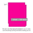 thumbnail image 2 of ChromaLabel 3/4 Inch Round Printable Labels for Laser and Inkjet Printers, 2700 Pack, 108 Stickers per Sheet, Fluorescent Pink, 2 of 6