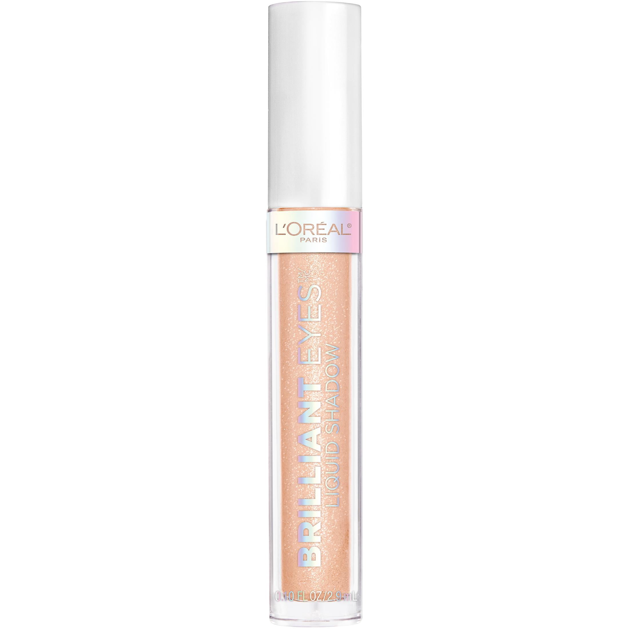 L'Oreal Paris Brilliant Eyes Shimmer Liquid Eye Shadow Makeup, Crystal Shine