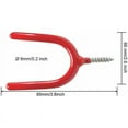 thumbnail image 3 of Tool Wall Mount, Space-Saving Y-Shaped Vinyl Coated Hooks, Heavy Duty, Perfect for Hanging Various Tools and Equipment, Easy Installation into Wood Walls, Supports Up to 15 Pounds, 3 of 5