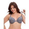 thumbnail image 4 of Unique Bargains Women's Lace Front Closure Push Up Underwire Bras Grey 42 C, 4 of 6