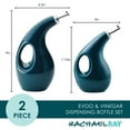 thumbnail image 7 of Rachael Ray Ceramic EVOO Oil and Vinegar Dispensing Bottle Set, 2-Piece, Teal, 7 of 7