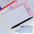 thumbnail image 3 of BAZIC Ruled Index Cards 3"X5" 100 Count, White Ruled Lined Flashcards, 3 of 8