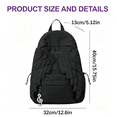 thumbnail image 3 of Cute Backpack Angel Wings Backpack, Large Capacity Canvas School Bag with Cute Wing Design, Lightweight Travel Daypack with Multi Pockets for Women Teens Daily Outdoor Use, 3 of 5