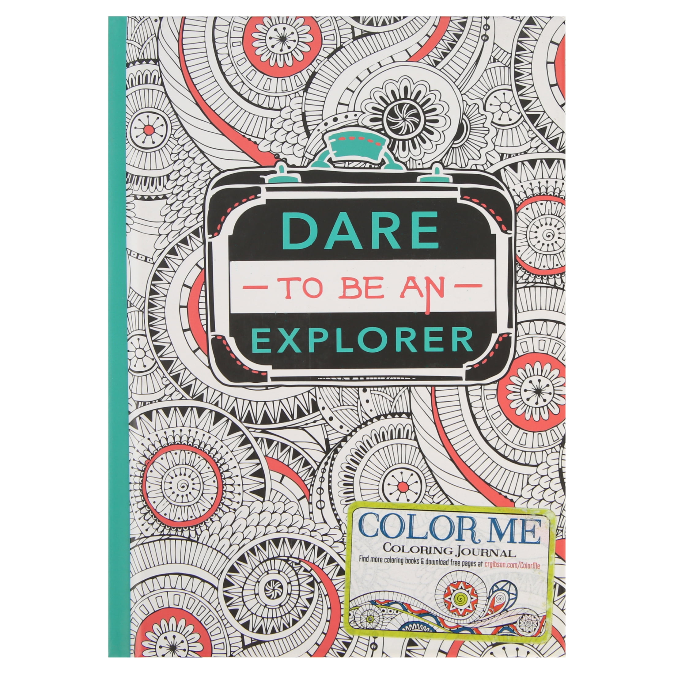 C.R Gibson Adult Coloring Journal Hardcover-Explore (1CT) 