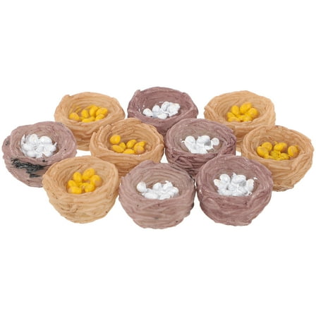 10 Pcs Simulated Bird's Nest Miniature Landscape Accessory