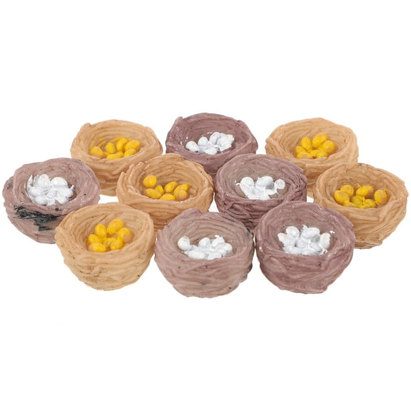 10 Pcs Simulated Bird's Nest Miniature Landscape Accessory