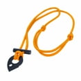 thumbnail image 3 of ASR Fire Starter Outdoor Paracord Necklace with Serrated Striker Tool - Orange, 3 of 10