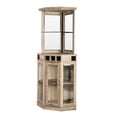 thumbnail image 5 of Home Source Contemporary Oak Corner Bar, Wood, Brown, 5 of 6