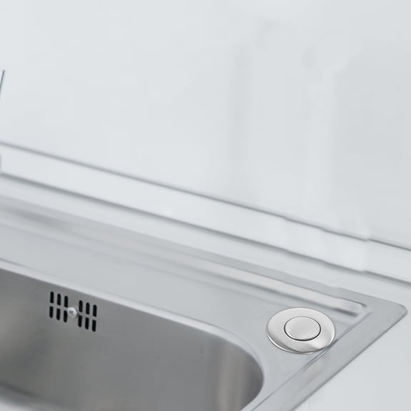 Homoyoyo Garbage Disposal Air Button Kitchen Accessories Modern Kitchen ABS Stainless Steel 1 Set