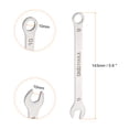 thumbnail image 2 of Uxcell 2pcs Thin Combination Wrench Metric 10mm Torx Ended Box 15 Degree Offset Open End Stainless Steel, 2 of 7