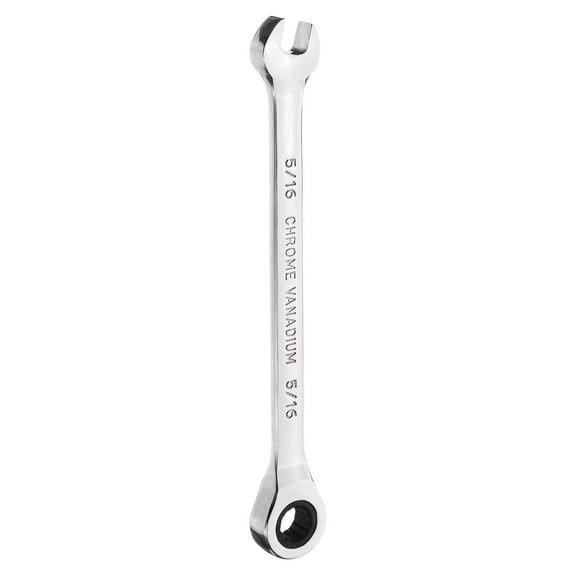 Uxcell 12-Point Ratcheting Combination Wrench 5/16 Inch 72-Teeth 45# Carbon Steel