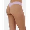 thumbnail image 2 of No Boundaries Women's No Show Thong with Lace Panty, Sizes XS to XXXL, 2 of 4