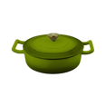 thumbnail image 1 of Cacerola Hierro Fundido Esmaltada Cocina Olla 4.74lts Zentra Verde, 1 of 4
