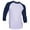 White/Navy, variant on Ma Croix Mens Baseball Raglan Sleeve Shirt Jersey Uniform Tee