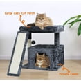 thumbnail image 4 of Small Cat Tree for Indoor Cats，Cat Tower with Scratching Post and Board，Cat House with Perch for Kitten,, 4 of 14