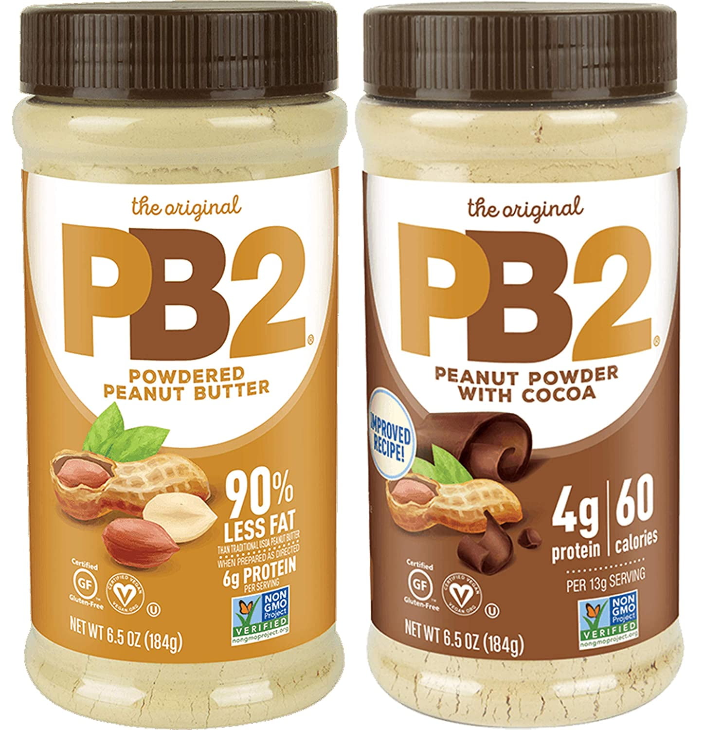 Bell Plantation PB2 Powdered Peanut Butter and PB2 with Premium